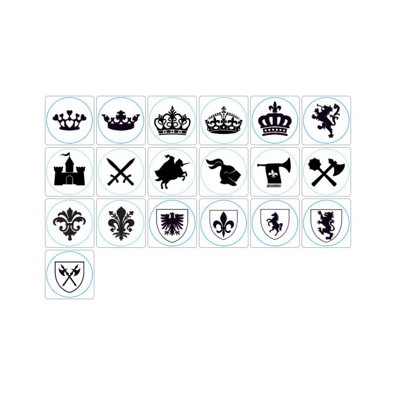 Regal Crowns & Fleurs Wax Seal Stamps with Rosewood Handle - Multiple Design Options - Nostalgic Impressions