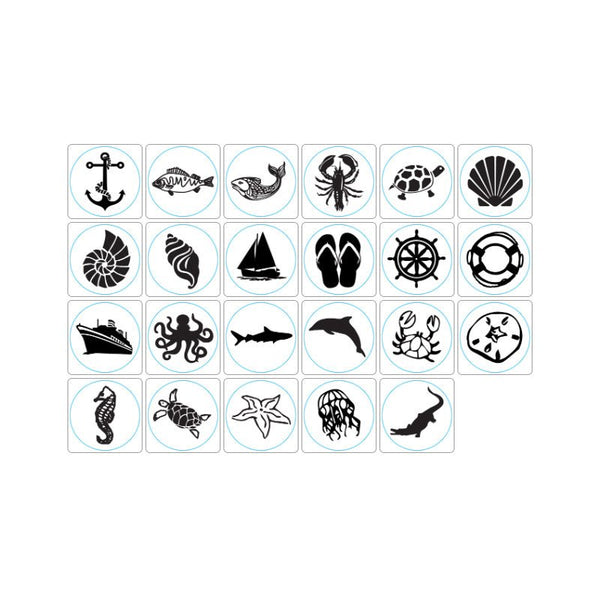 Sea Life & Nautical Wax Seal Stamps with Rosewood Handle - Multiple Design Options - Nostalgic Impressions