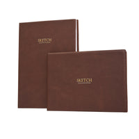 Leather Artisan Sketchbook -Hand crafted Italian Artisan Made -Vertical or Horizontal 7x9" - Nostalgic Impressions