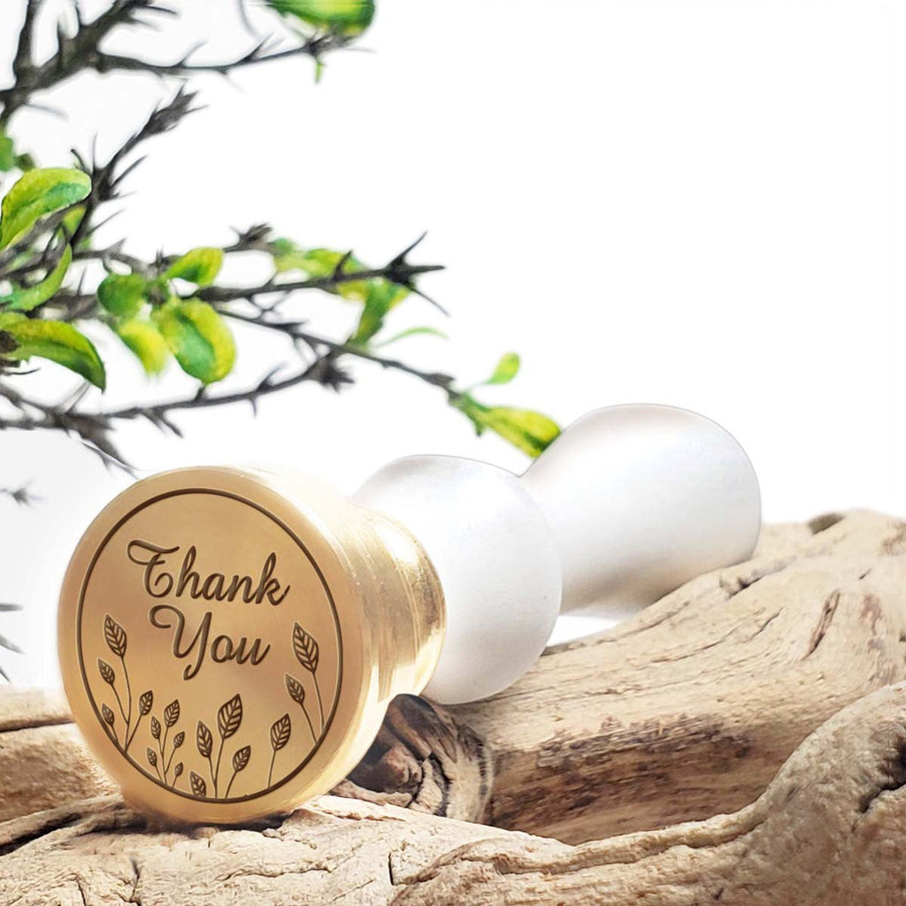 Thank You Wedding Wax Seal Stamp with choice of Handle #5066 - Nostalgic Impressions