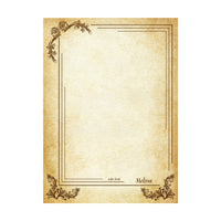 Parchment Stationery Vintage Design Boxed Gift Set -20/10 with Personalization option - Nostalgic Impressions