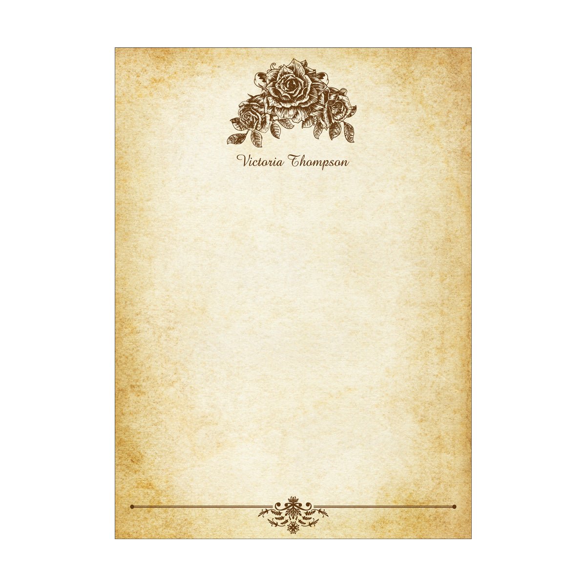 Parchment Stationery Vintage Design Boxed Gift Set -20/10 with Personalization option - Nostalgic Impressions