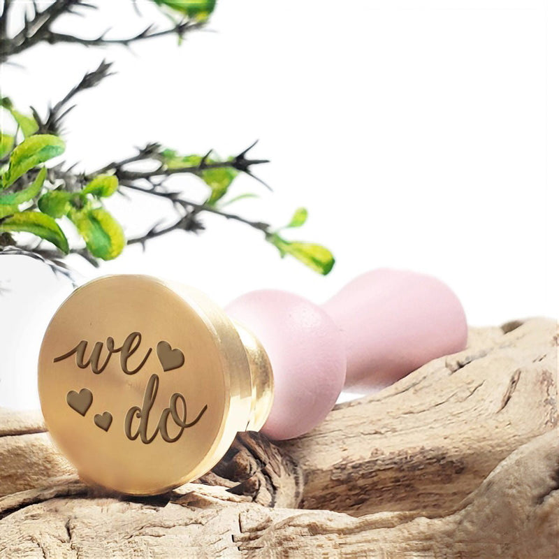 We Do Wedding Wax Seal Stamp with choice of Handle #5070 - Nostalgic Impressions