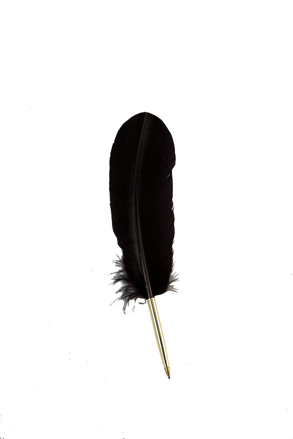 Turkey Feather Quill Pen with nib to dip into ink - Nostalgic Impressions