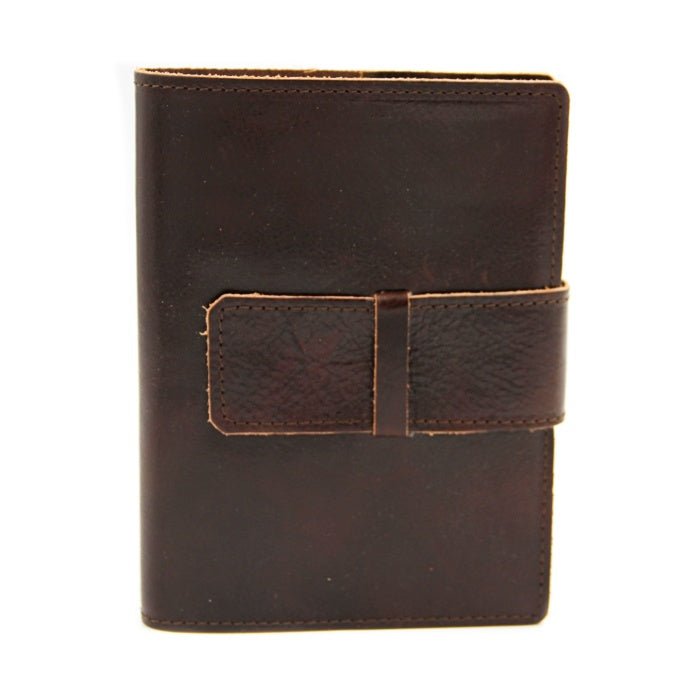 Roma Calfskin Leather 5x7" Journal Italian hand-made- Refillable - 128 lined pages - Nostalgic Impressions