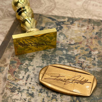My Signature Custom Wax Seal Stamp with Black Wood Handle - Nostalgic Impressions